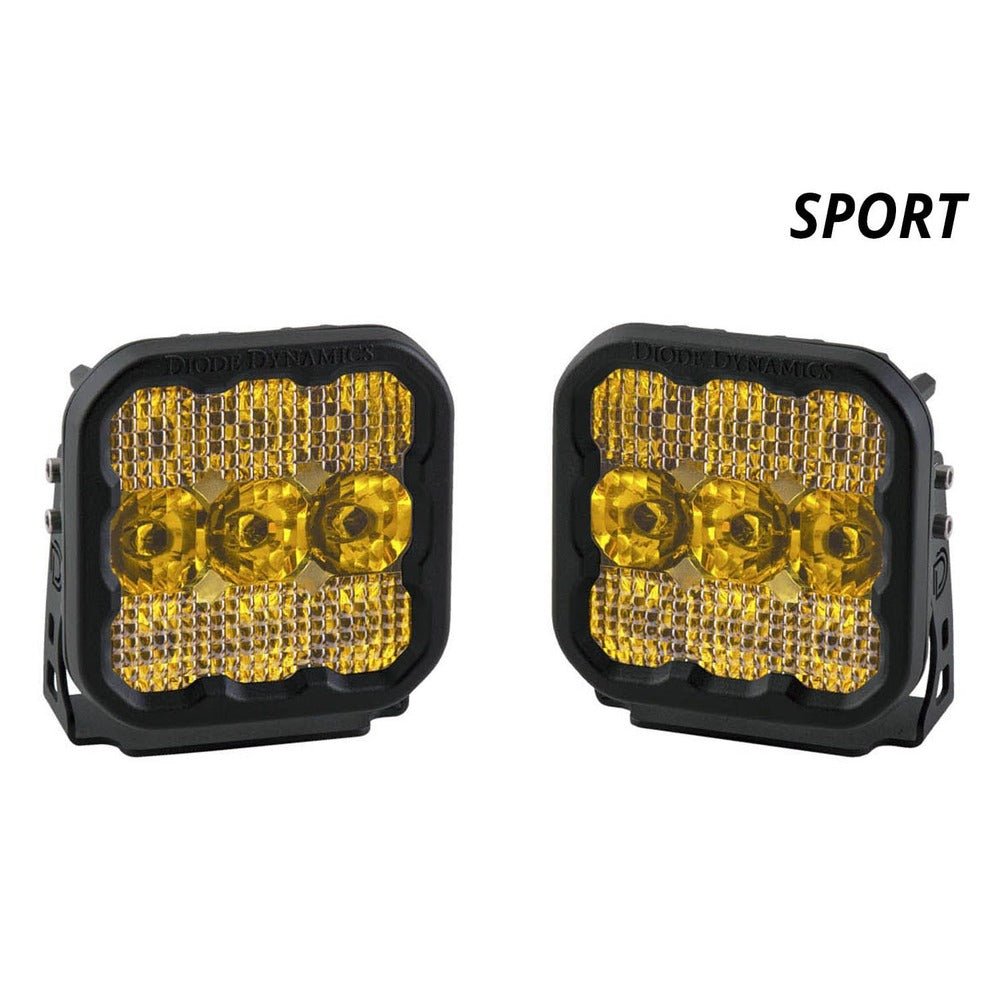 Diode Dynamics SS5 Yellow Sport LED Pod - Pair - Truck Brigade