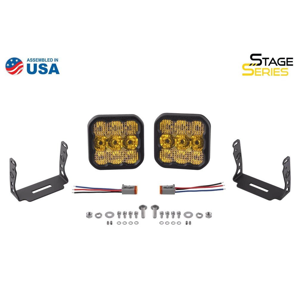 Diode Dynamics SS5 Yellow Sport LED Pod - Pair - Truck Brigade