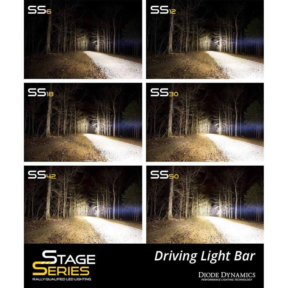 Diode Dynamics Stage Series 12&quot; SAE/DOT White Light Bar - Truck Brigade