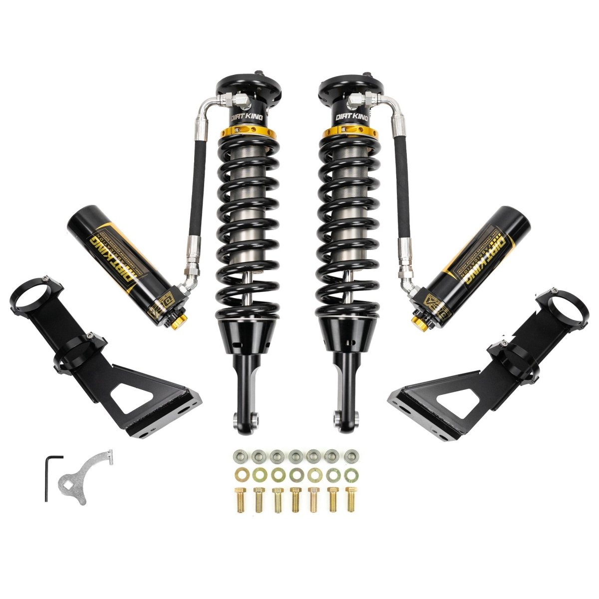 Dirt King 2.5 Coilovers DCA Remote Reservoir | Toyota Tacoma (2005 - 2023) | Truck Brigade