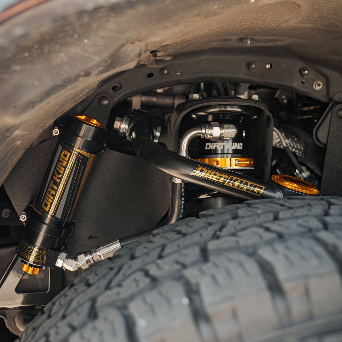 Dirt King 2.5 Coilovers DCA Remote Reservoir | Toyota Tacoma (2005 - 2023) | Truck Brigade