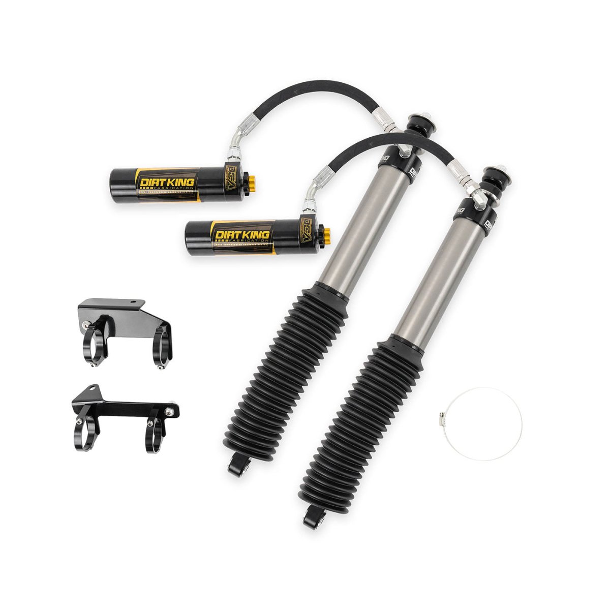 Dirt King 2.5 Smooth Body Shocks DCA Remote Reservoir | Toyota Tacoma (2005-2023) | Truck Brigade