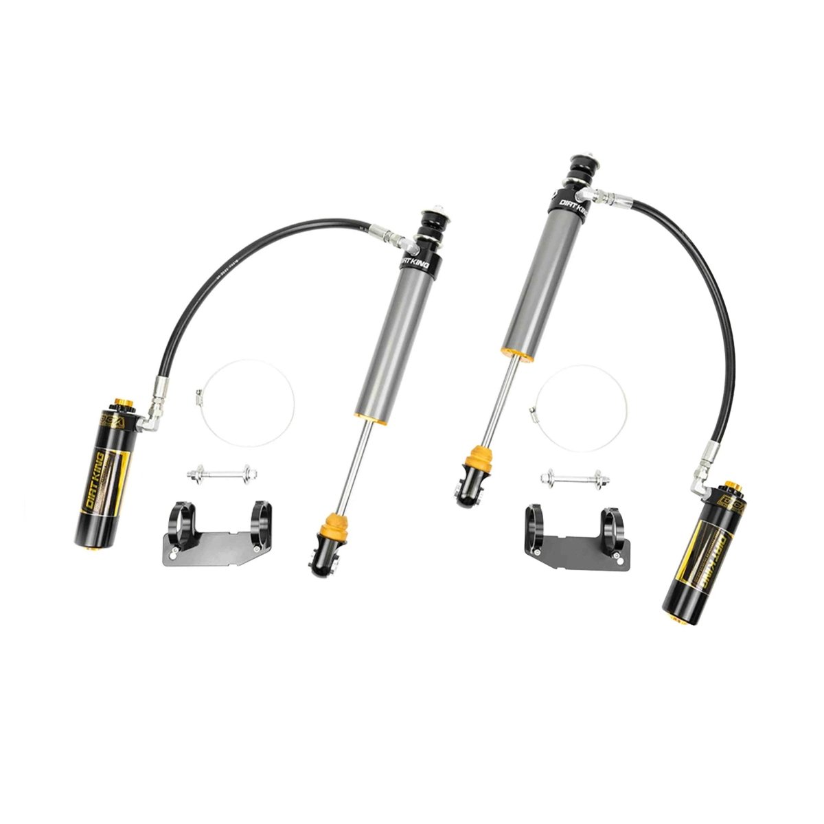 Dirt King 2.5 Smooth Body Shocks DCA Remote Reservoir | Toyota Tacoma (2005 - 2023) | Truck Brigade