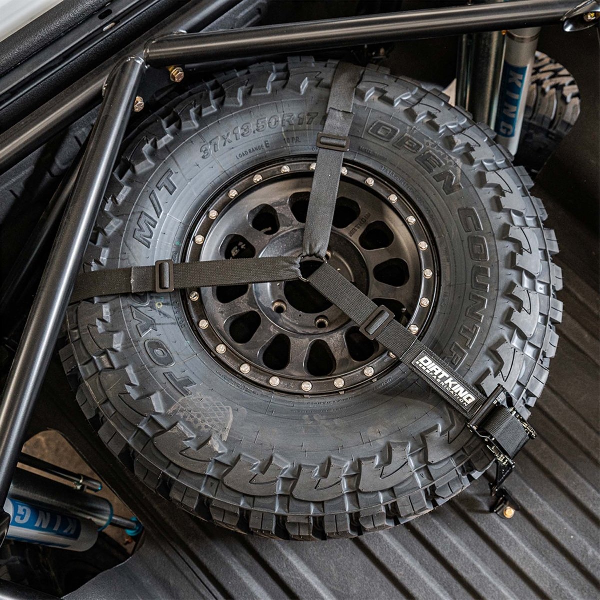 Dirt King 3 Way Spare Tire Strap & Mounts | Truck Brigade