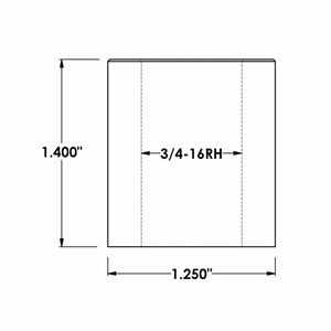 Dirt King 3/4 Inch x 1.25 Inch Square Bung | Truck Brigade