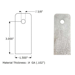 Dirt King Aluminum Fender Washers 3/8"ID x 1 - 1/2" | Truck Brigade