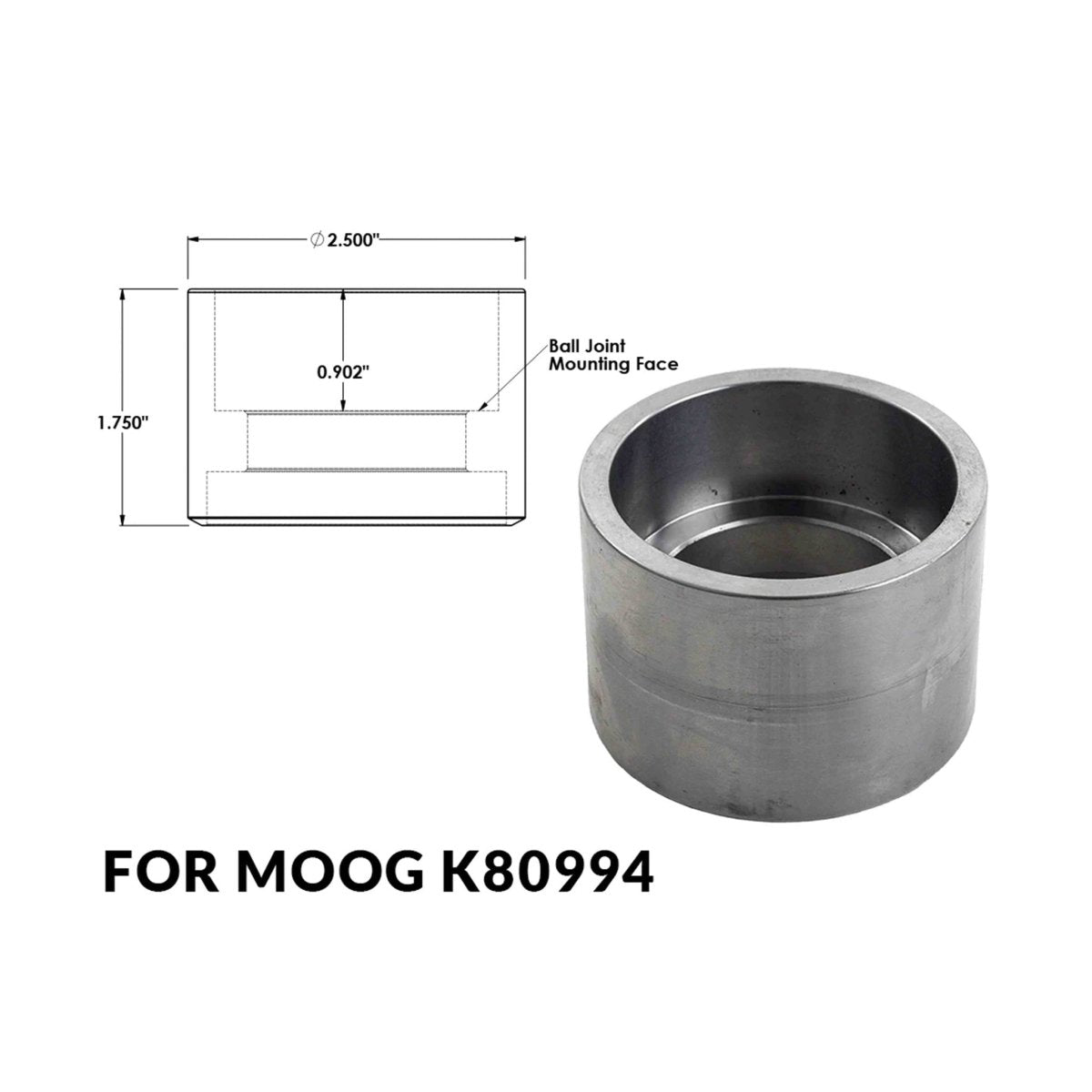 Dirt King Upper Arm Ball Joint Cups | Truck Brigade