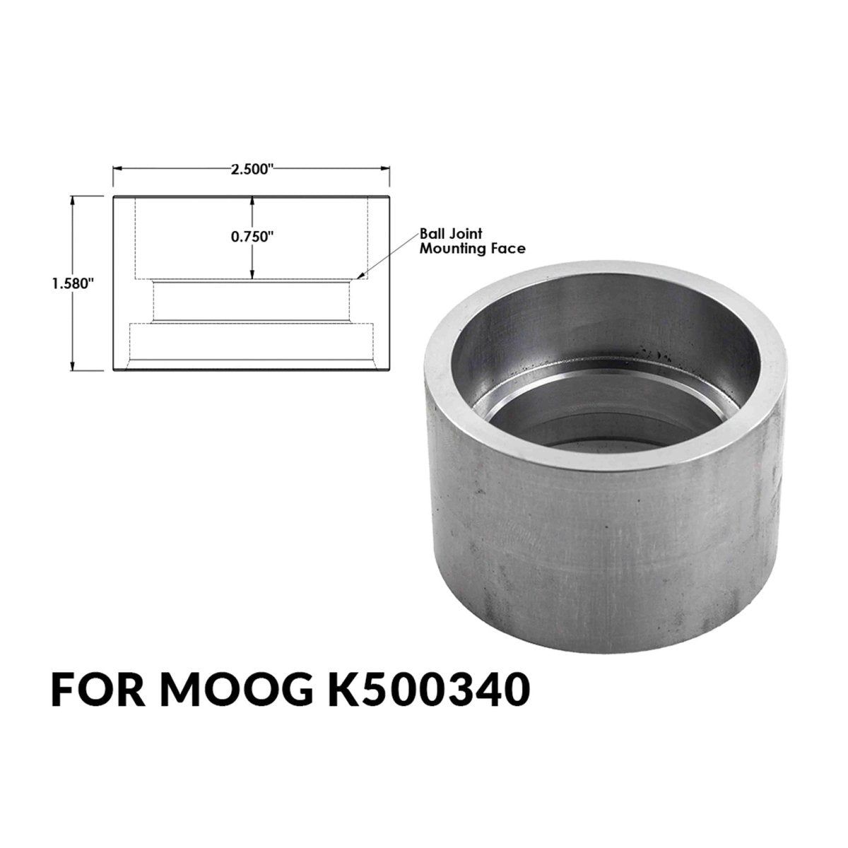 Dirt King Upper Arm Ball Joint Cups | Truck Brigade