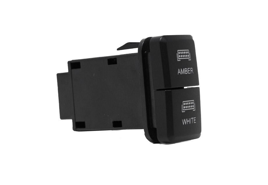 Cali Raised Dual Function Toyota OEM Style Switch Small Style  -Amber and White