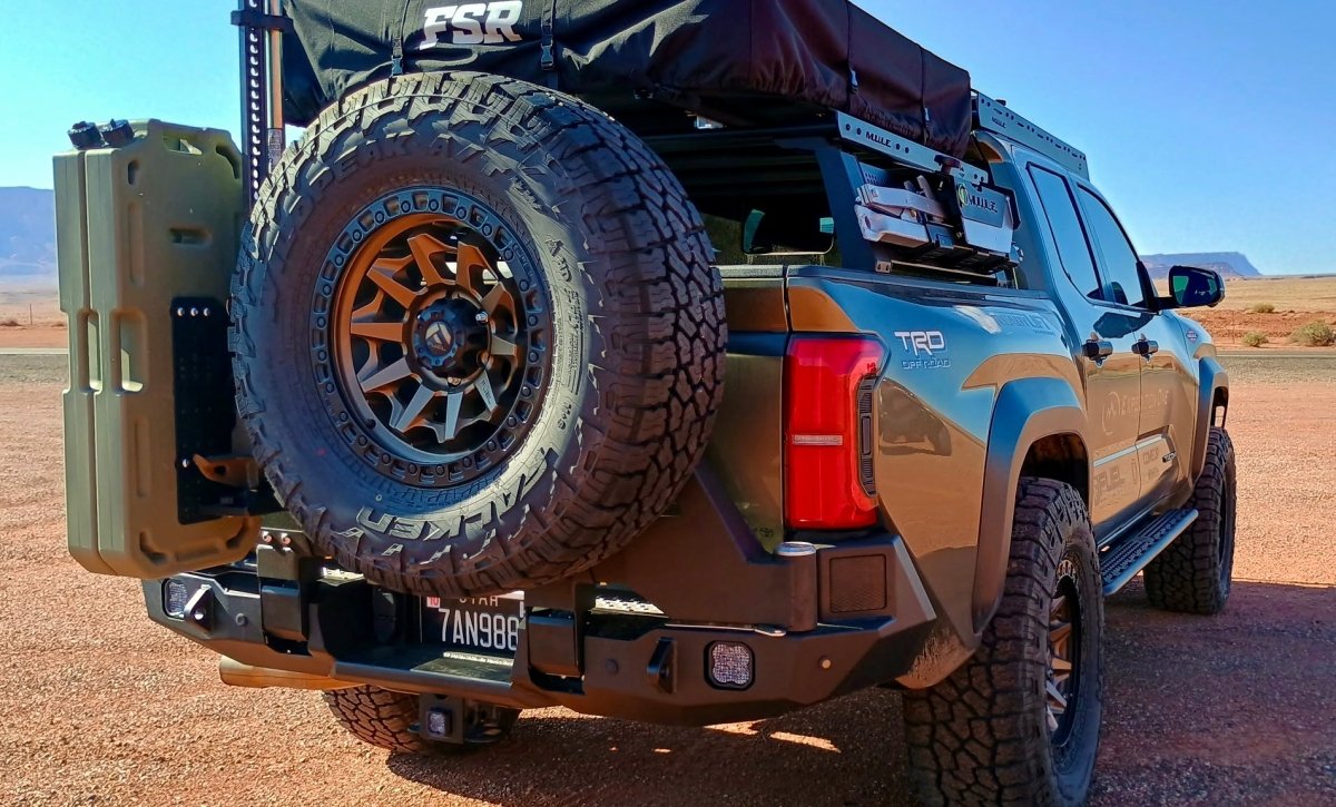 Expedition One Dual Rear Bumper Swing Carrier System | Toyota Tacoma (2024 - 2026) | Truck Brigade