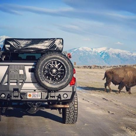 Expedition One Dual Swing Out Rear Bumper | Toyota Tundra (2014-2021) - Truck Brigade