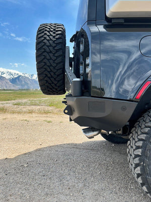 Expedition One Smooth Motion Tire Carrier Rear Bumper System | Land Rover Defender (2020 - 2026) | Truck Brigade