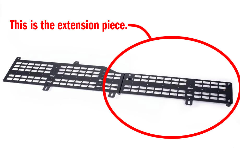 Cali Raised BED MOLLE EXTENSIONS FOR BAKFLIP COVER | Toyota Tacoma (2005-2023)