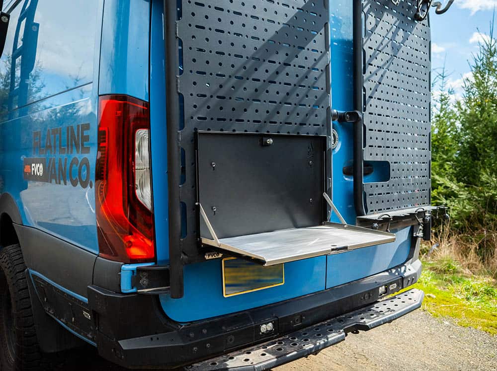 Flatline Van Co Adventure Van Fold Down Table | Truck Brigade