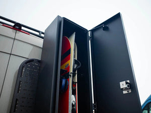 Flatline Van Co Adventure Van Ski and Snowboard Locker | Truck Brigade