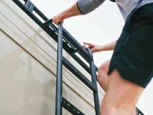 Flatline Van Co Apex Side Ladder | Mercedes Benz Sprinter High Roof (2007 - 2024) | Truck Brigade