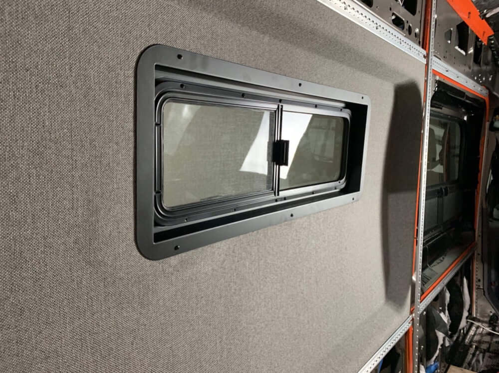 Flatline Van Co CRL Pill Window Trim - Transit Adventure Wagon Formed Windows | Truck Brigade