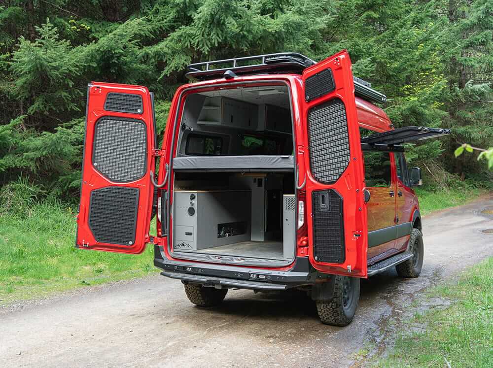 Flatline Van Co Rear Door Molle Panels | Mercedes Benz Sprinter Van (2019 - 2024) | Truck Brigade