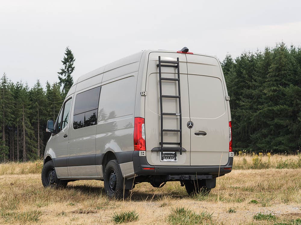 Flatline Van Co Rear Ladder | Mercedes Benz Sprinter High Roof Van (2007 - 2024) | Truck Brigade