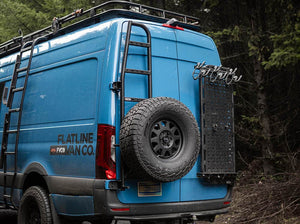 Flatline Van Co Rear Ladder + Tire Carrier | Mercedes - Benz Sprinter Van (2019 - 2024) | Truck Brigade