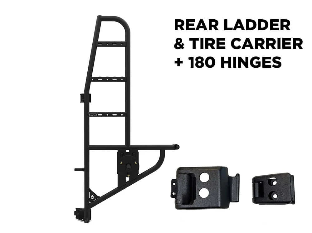 Flatline Van Co Rear Ladder + Tire Carrier | Mercedes - Benz Sprinter Van (2019 - 2024) | Truck Brigade