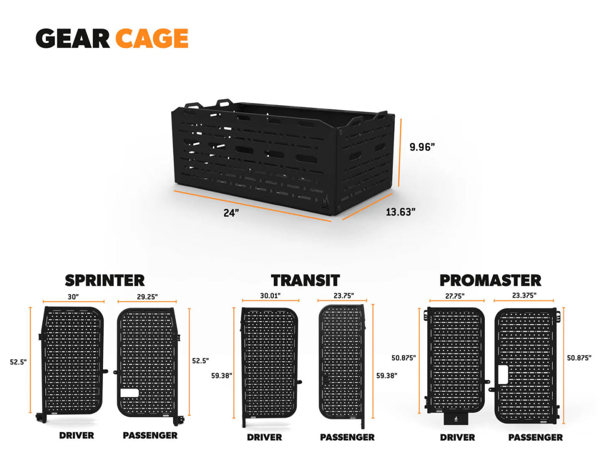Flatline Van Co Rear Platform Gear Cage | Truck Brigade