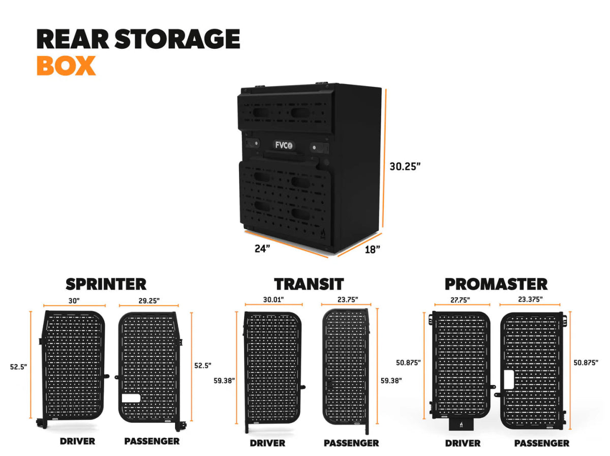 Flatline Van Co Rear Storage Box | Truck Brigade