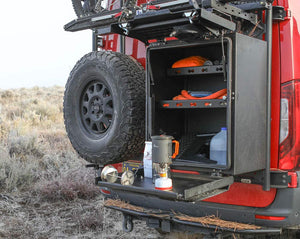 Flatline Van Co Rear Storage Box Shelves | Truck Brigade