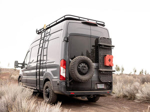 Flatline Van Co Rear Tire Carrier | Ford Transit (2015 - 2024) | Truck Brigade