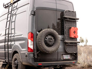 Flatline Van Co Rear Tire Carrier | Ford Transit (2015 - 2024) | Truck Brigade