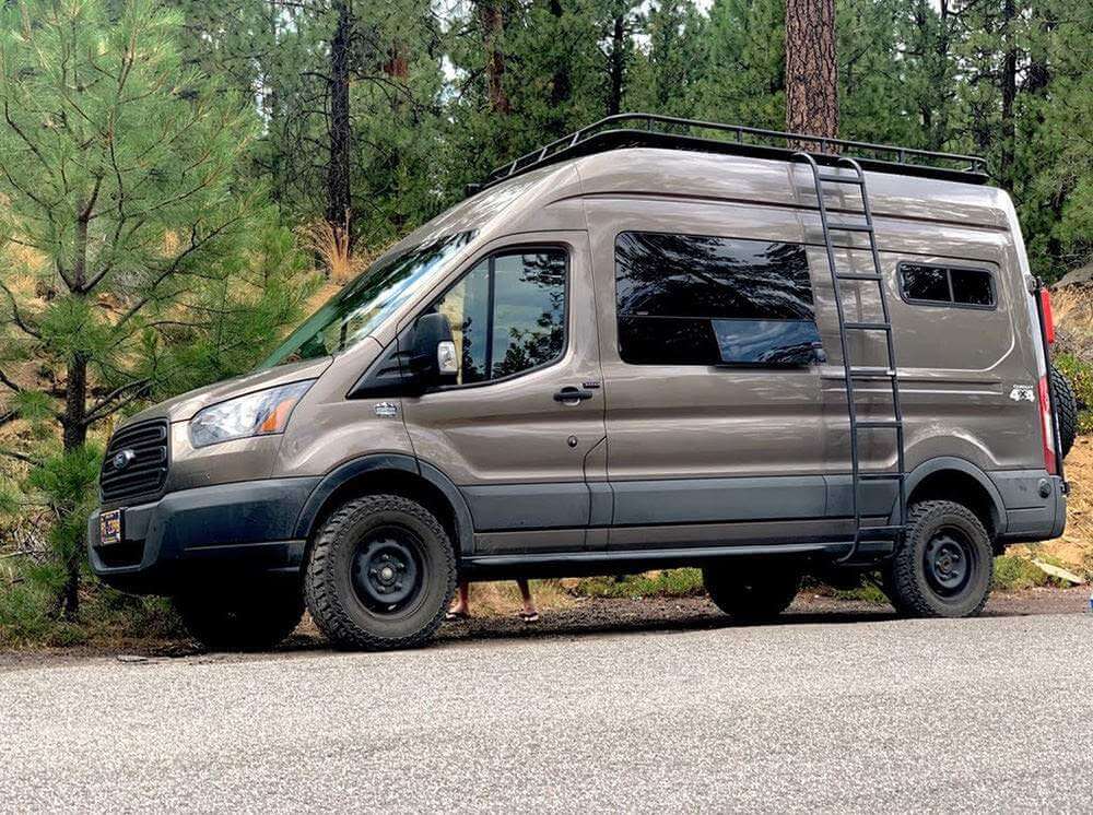 Flatline Van Co Side Ladder | Ford Transit High Roof (2015 - 2024) | Truck Brigade