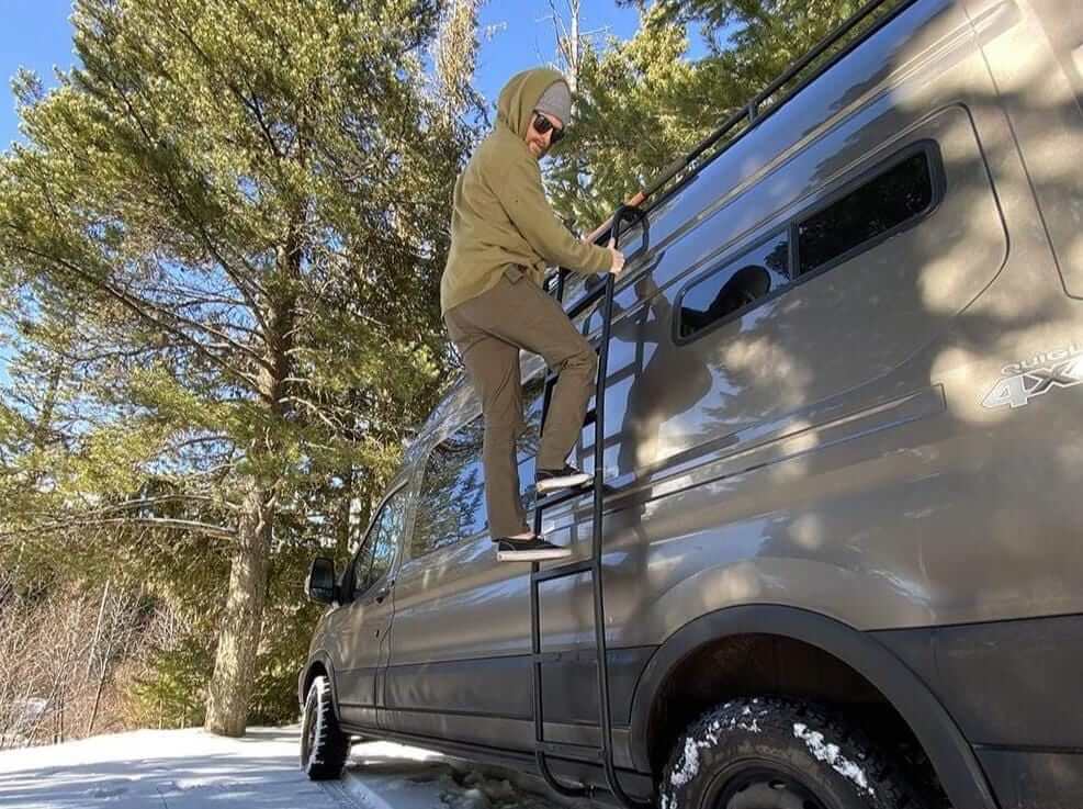Flatline Van Co Side Ladder | Ford Transit High Roof (2015 - 2024) | Truck Brigade