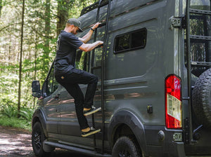 Flatline Van Co Side Ladder | Ford Transit High Roof (2023 - 2024) | Truck Brigade