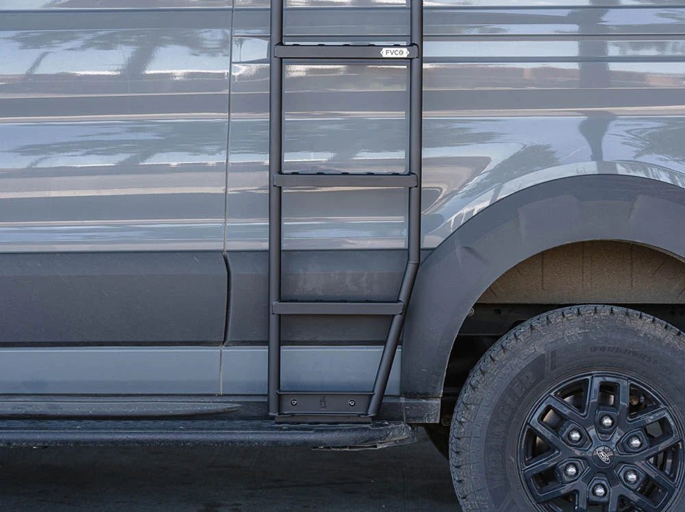 Flatline Van Co Side Ladder | Ford Transit High Roof (2023 - 2024) | Truck Brigade
