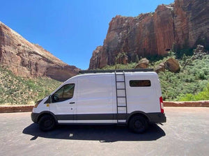 Flatline Van Co Side Ladder | Ford Transit Mid Roof (2015 - 2024) | Truck Brigade