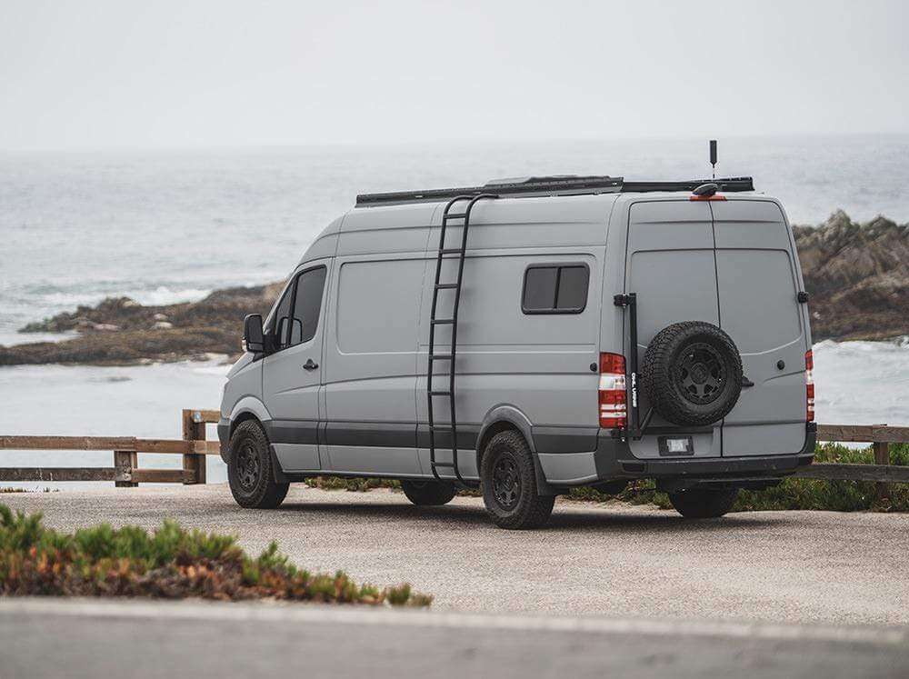 Flatline Van Co Side Ladder | Mercedes Benz Sprinter Van High Roof (2007 - 2024) | Truck Brigade