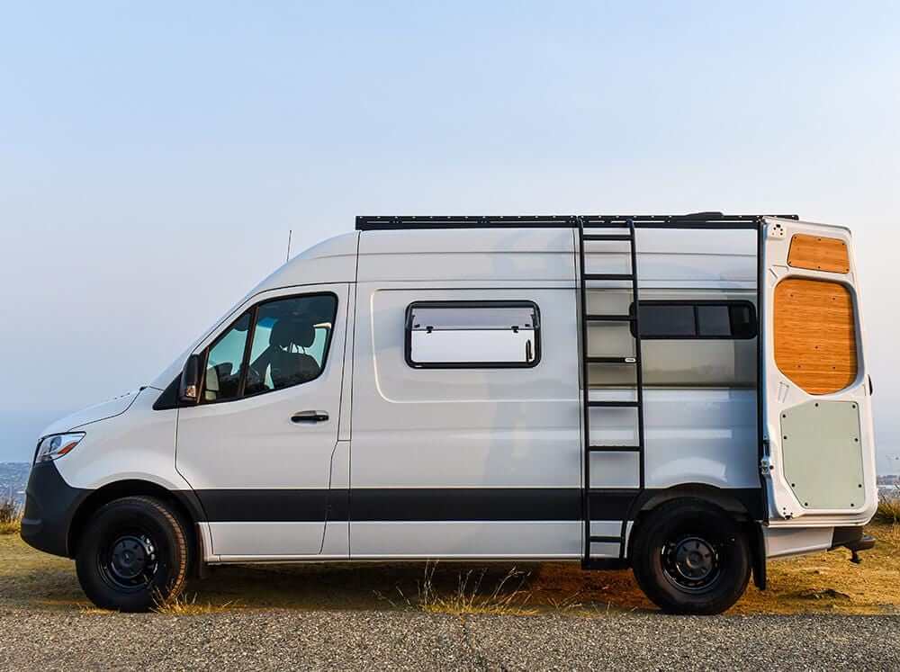 Flatline Van Co Side Ladder Wheel Wrap | Mercedes Benz Sprinter Van High Roof (2007 - 2024) | Truck Brigade