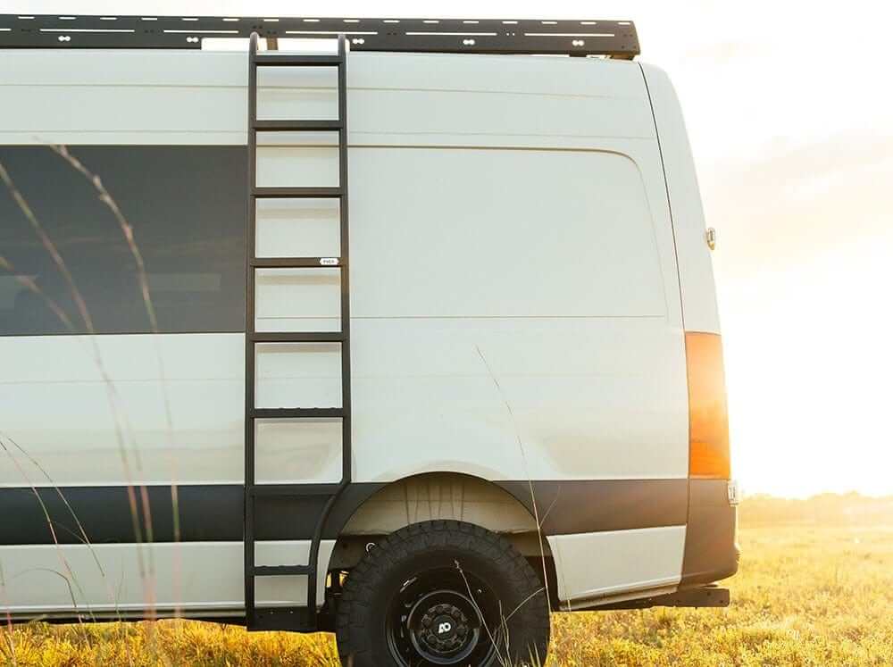 Flatline Van Co Side Ladder Wheel Wrap | Mercedes Benz Sprinter Van High Roof (2007 - 2024) | Truck Brigade