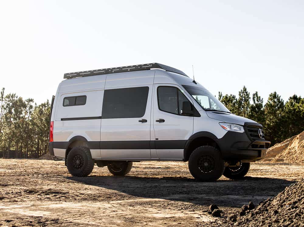 Flatline Van Co Standard Roof Rack | Mercedes Sprinter Van (2007 - 2024) - Truck Brigade
