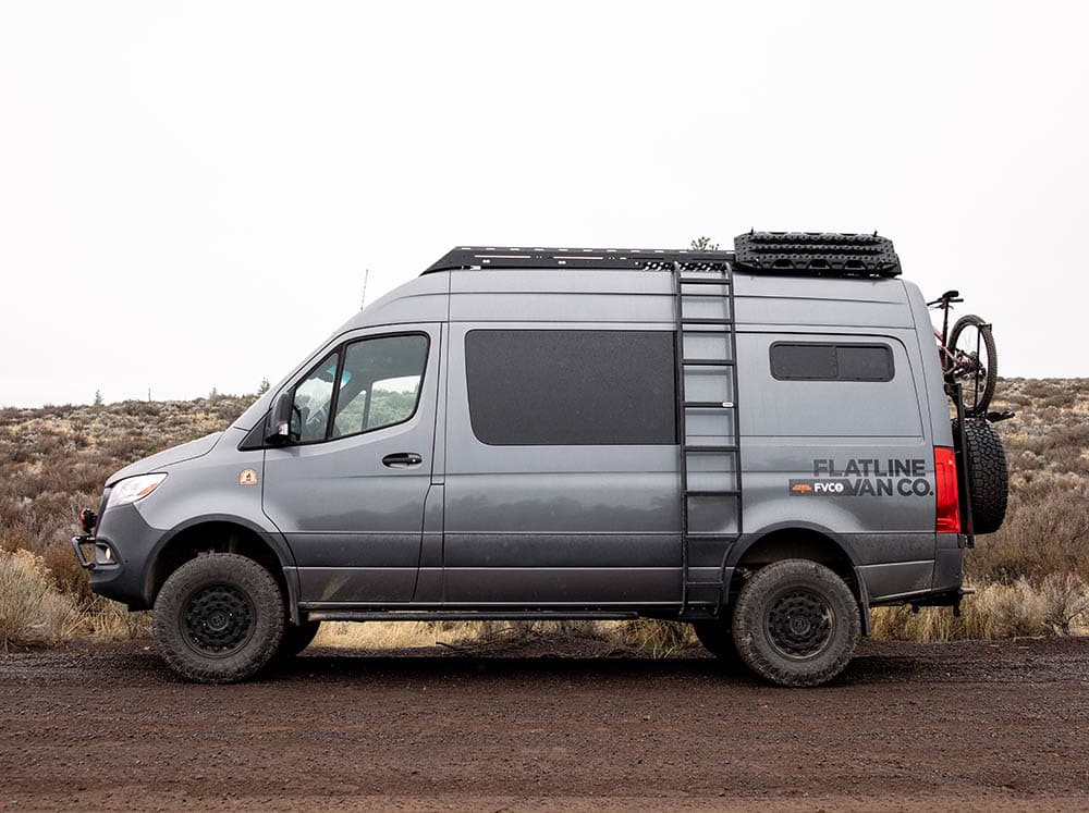 Flatline Van Co Standard Roof Rack | Mercedes Sprinter Van (2007 - 2024) - Truck Brigade