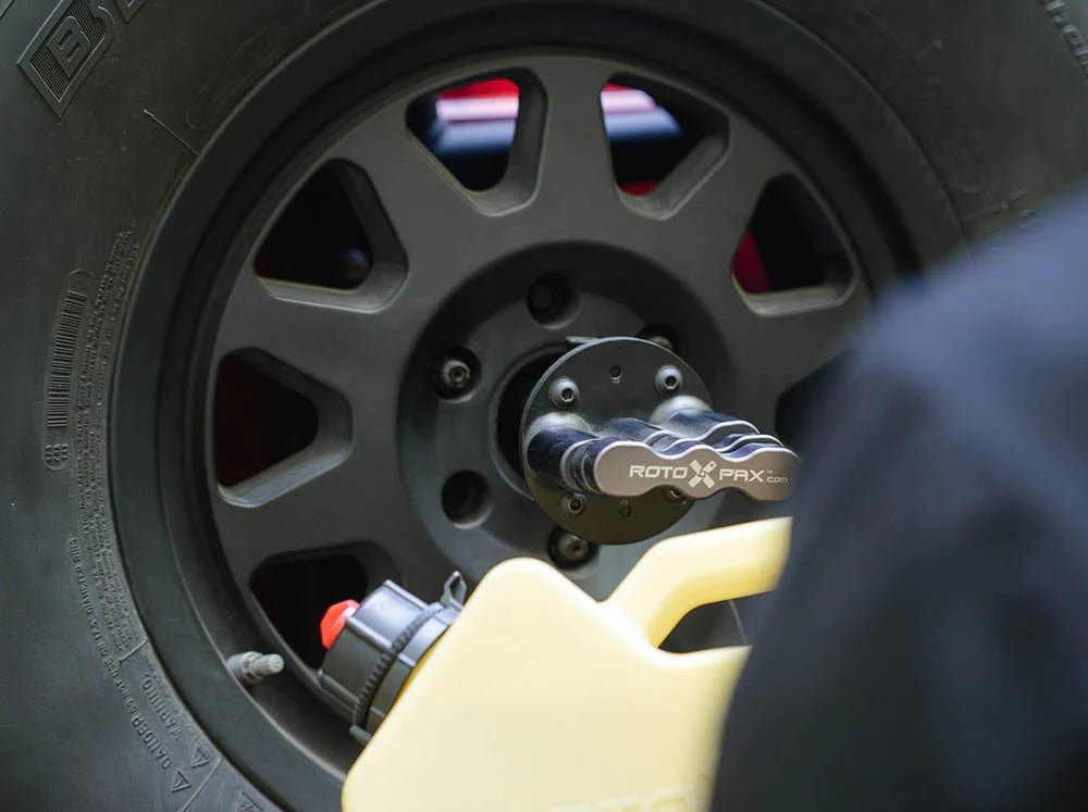 Flatline Van Co Tire Carrier Rotopax Adapter | Ram ProMaster (2014 - 2024) | Truck Brigade