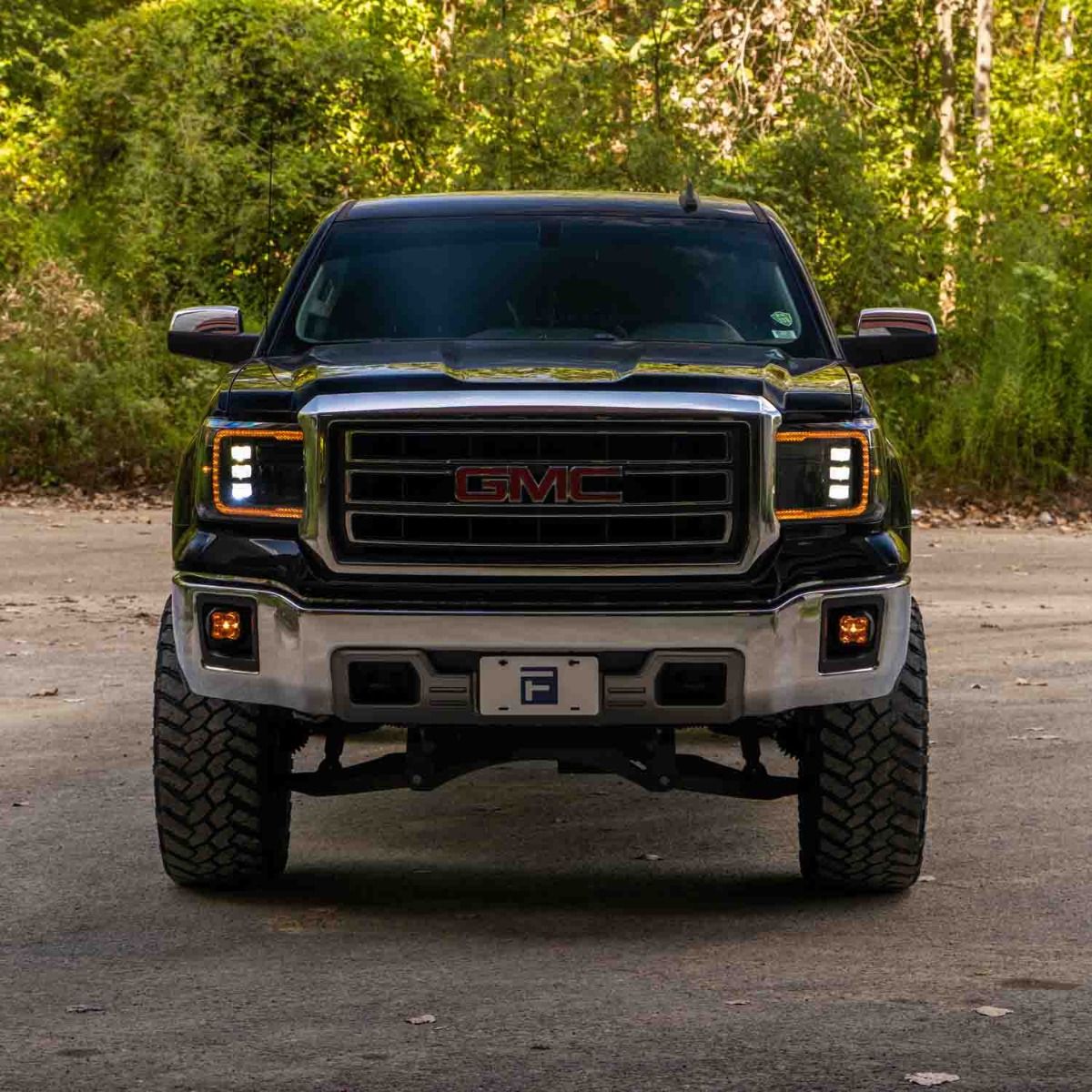 Form Lights LED Projector Headlights (Amber DRL) | GMC Sierra 1500 (2014-2018) - Truck Brigade