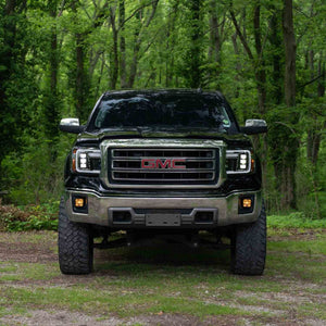 Form Lights LED Projector Headlights (White DRL) | GMC Sierra 1500 (2014-2018) - Truck Brigade