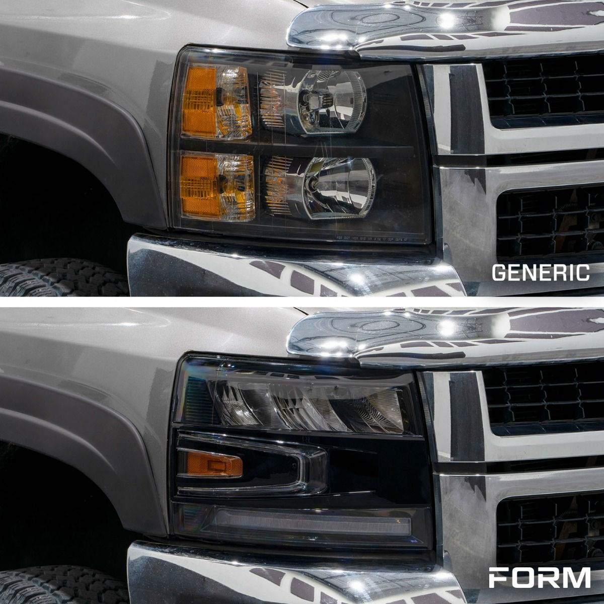 Form Lights LED Reflector Headlights | Chevy Silverado 1500 (2007-2013) - Truck Brigade