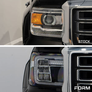 Form Lights LED Reflector Headlights | GMC Sierra 1500 (2014-2018) - Truck Brigade