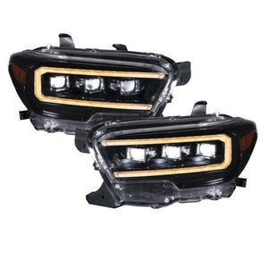 Form Lights Sequential LED Projector Headlights (Amber DRL) | Toyota Tacoma (2016-2023) - Truck Brigade