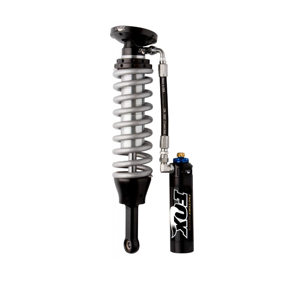 FOX 2.5 Factory Series Remote Reservoir Coilover Front Shock Set w/ DSC Adjusters - Requires UCA | Toyota Tundra (2000-2006) - Truck Brigade