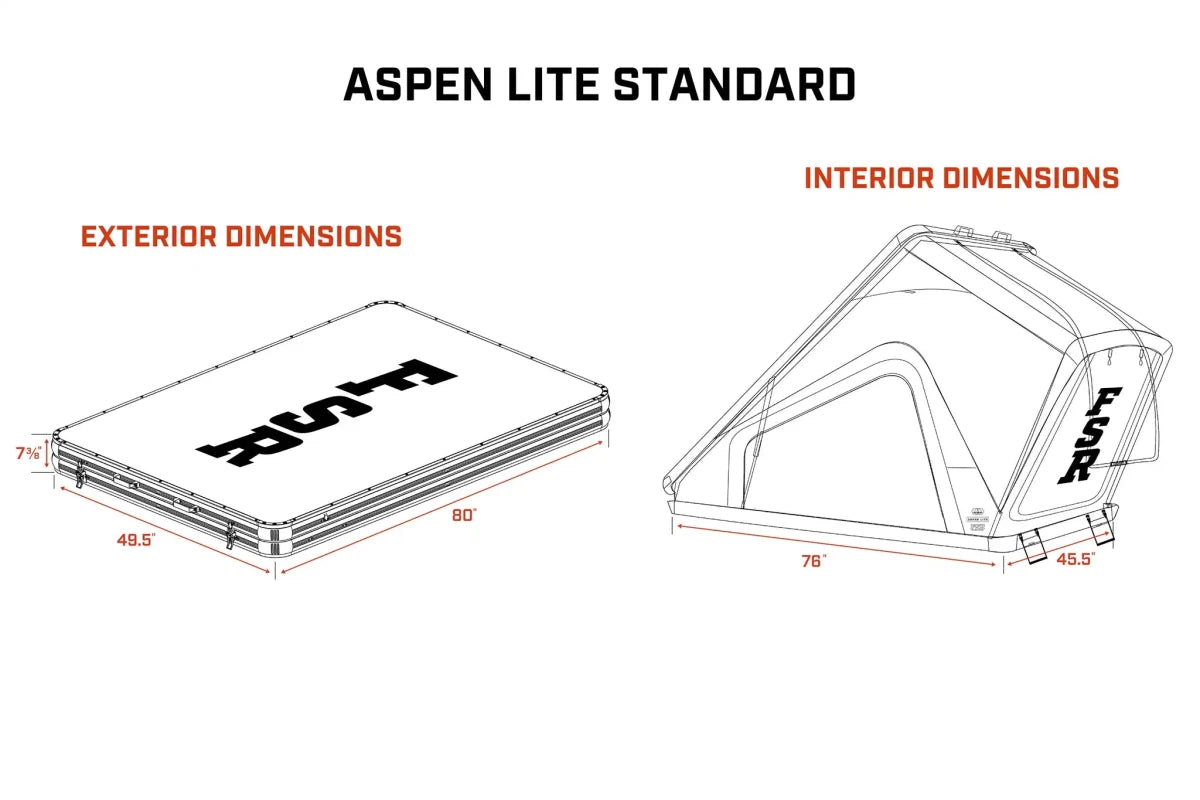 Freespirit Recreation Aspen Lite Standard Rooftop Tent | Truck Brigade