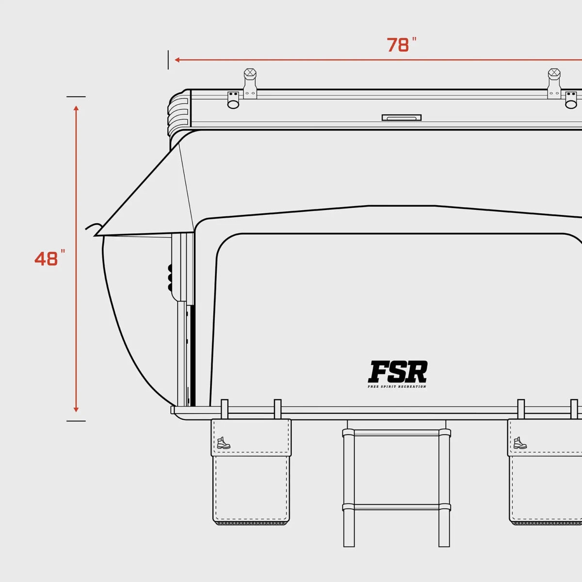 Freespirit Recreation Kali King Rooftop Tent | Truck Brigade