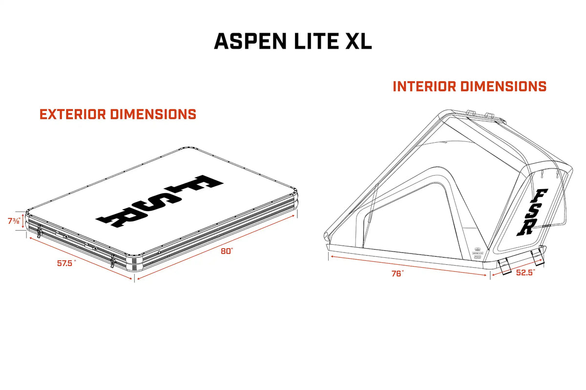 Freespirit Recreation Aspen Lite XL Rooftop Tent